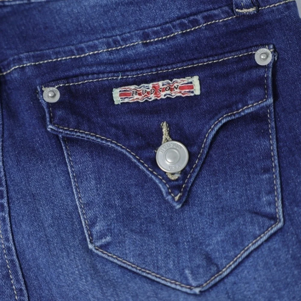 Hudson distressed blue jeans, girls’ size 14